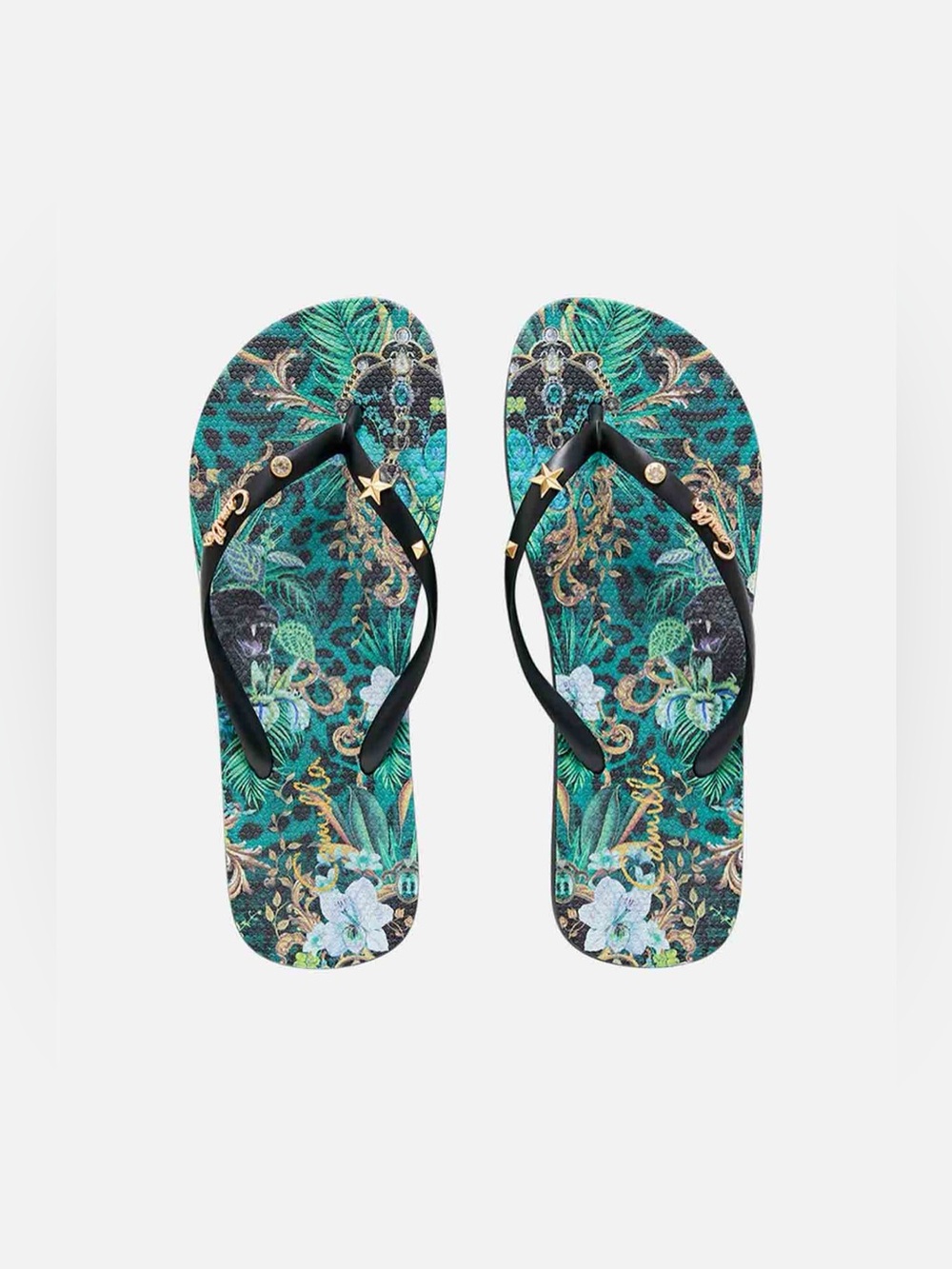 Camilla Sing My Song Thongs Flip Flops, Size 41/42 (US 10/11)